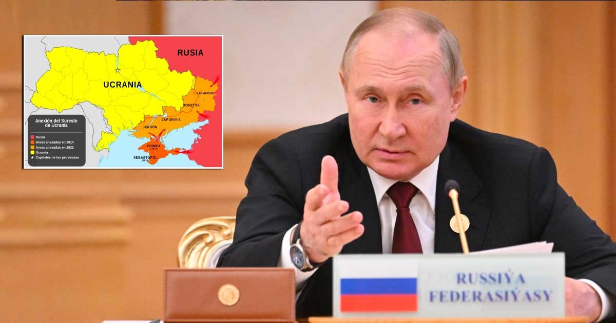 Putin promulga la anexión de 4 regiones de Ucrania