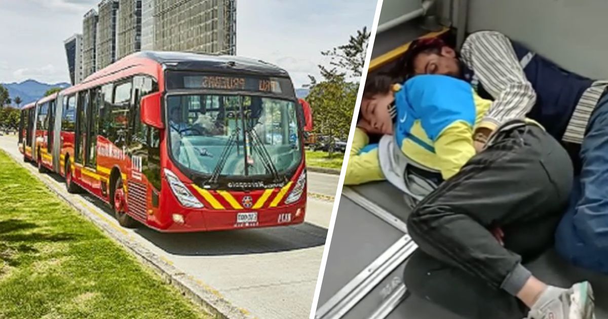 De alquilar ratas a ser el motel de preferencia: pareja se arrunchó plácidamente en un Transmilenio