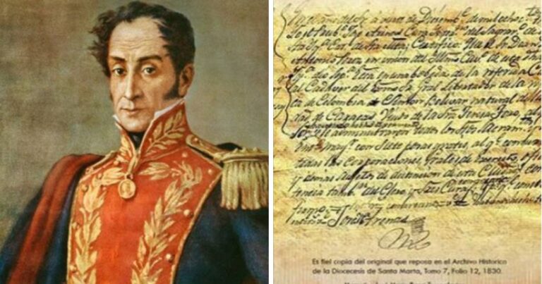  - ¿Al fin de qué murió Simón Bolívar? Esto dice su acta de defunción