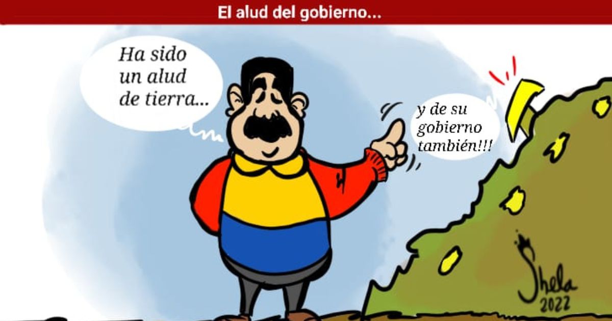 Caricatura: El alud del gobierno