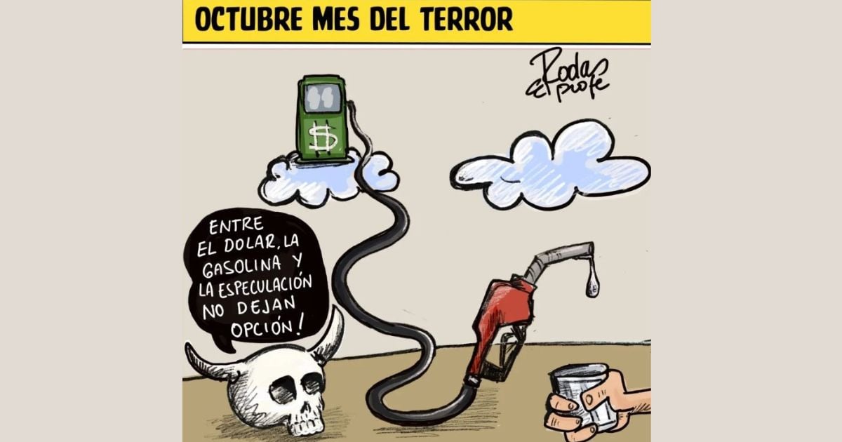 Caricatura: Octubre, mes del terror