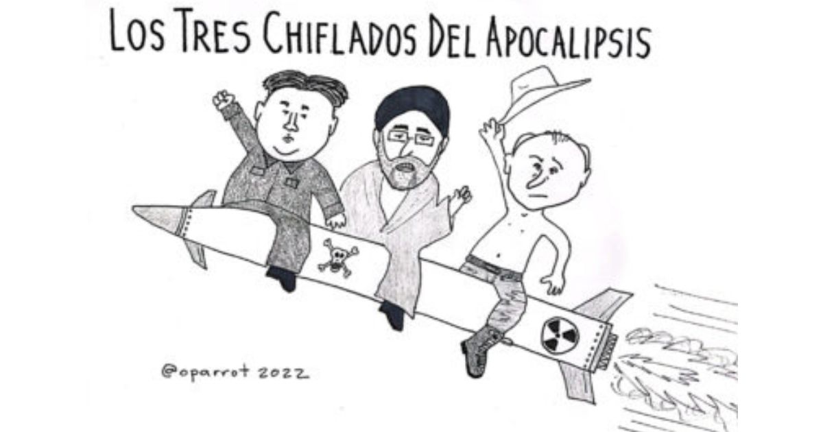 Caricatura: Los Tres Chiflados del apocalipsis