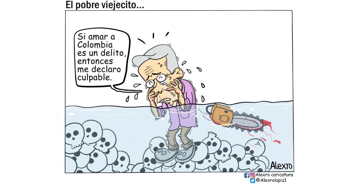 Caricatura: El pobre viejecito