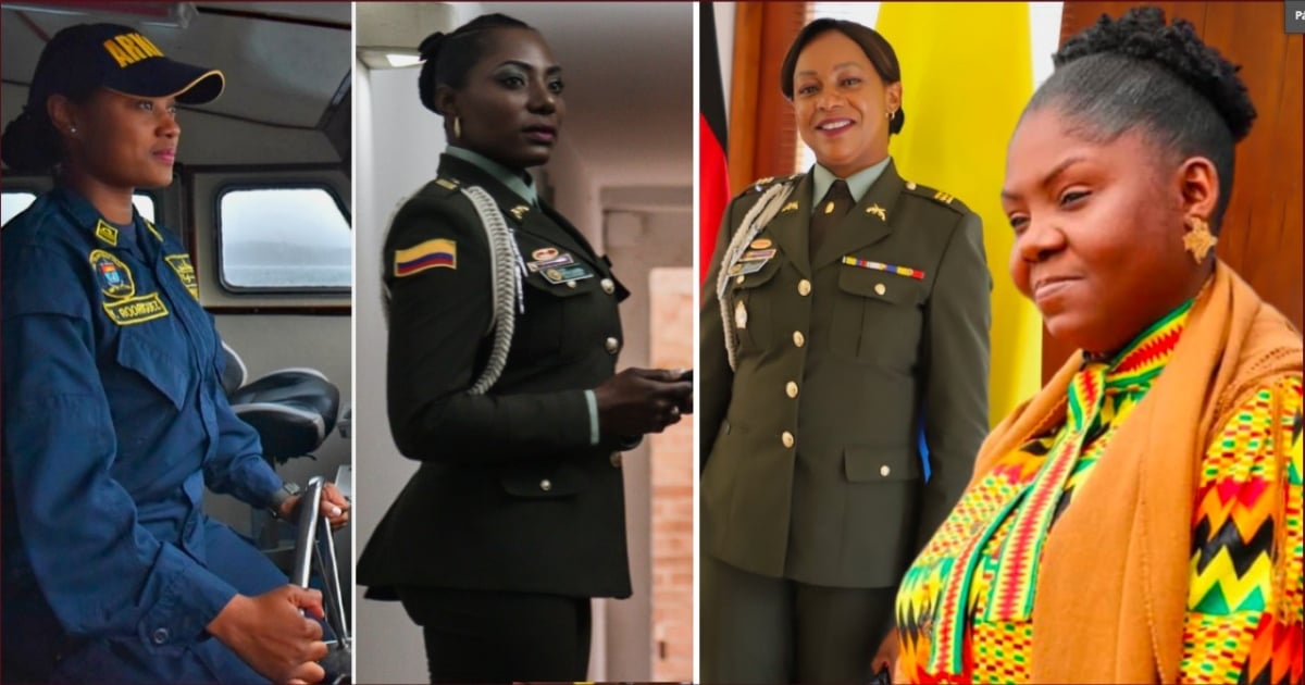 En mano de tres mujeres militares negras el día a día de Francia Márquez