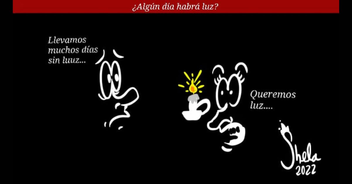 Caricatura: ¿Algún día habrá luz?