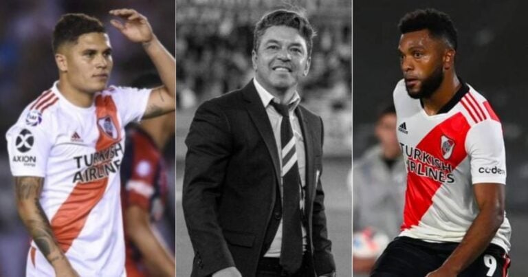 Marcelo Gallardo River Plate - Tiemblan Quintero y Borja: el 'muñeco' Gallardo se va de River Plate y los deja a la deriva