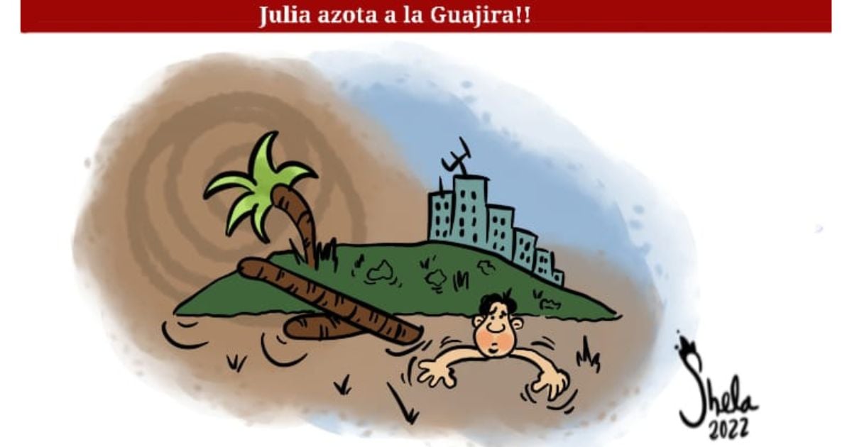 Caricatura: Julia azota a La Guajira