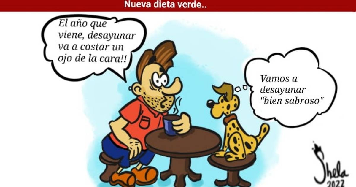 Caricatura: Nueva dieta verde
