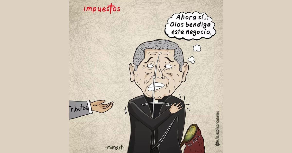 Caricatura: Benditos impuestos