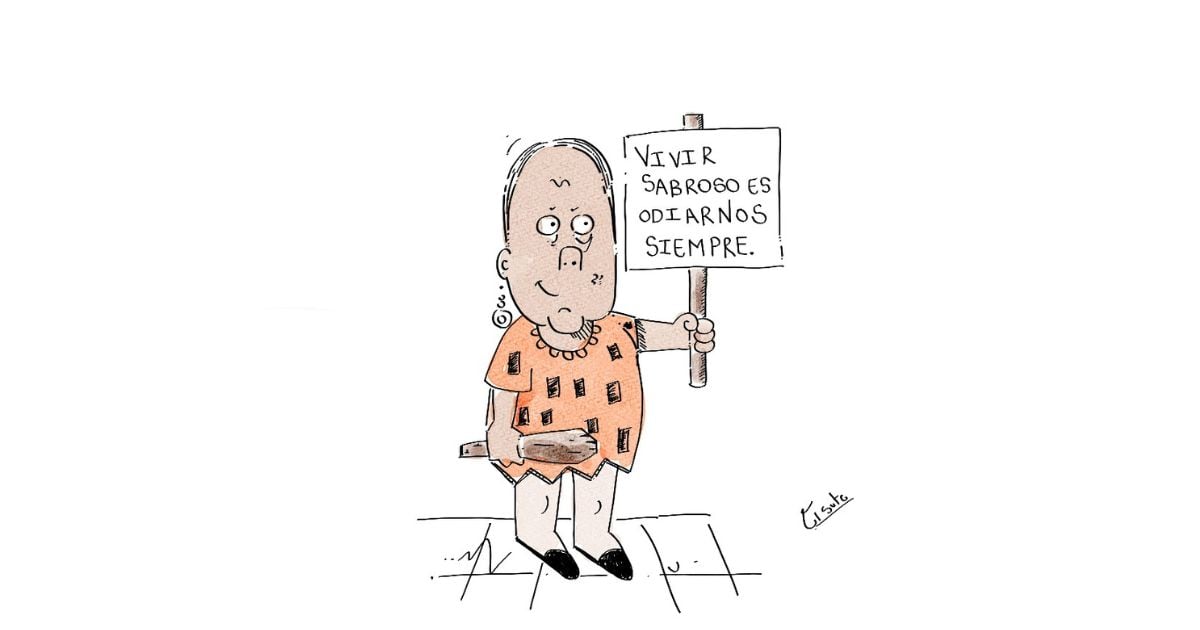 Caricatura: ¡A la justicia por racista!