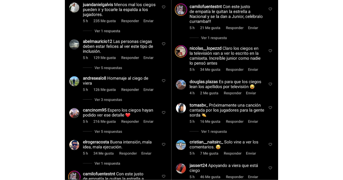 No le sale una: Las burlas que recibió el Junior por poner en braille los nombres de los jugadores - -- Las2orillas - No le sale una: Las burlas que recibió el Junior por poner en braille los nombres de los jugadores