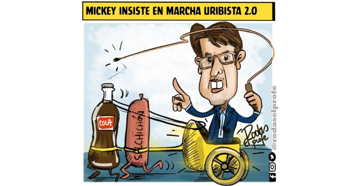 Caricatura: Mickey insiste en marcha uribista 2.0
