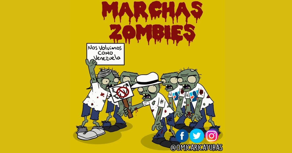 Caricatura: Marchas zombies