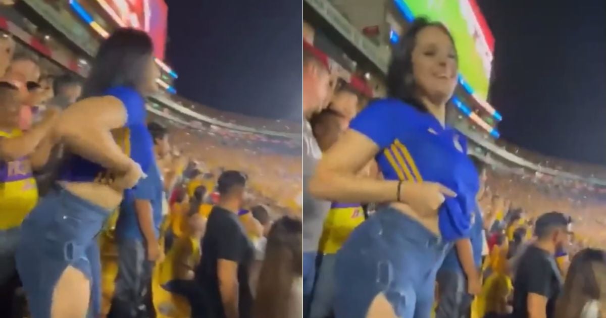 Se emocionó de más y ahora la vetaron: La historia de la hincha que mostró sus senos en pleno estadio