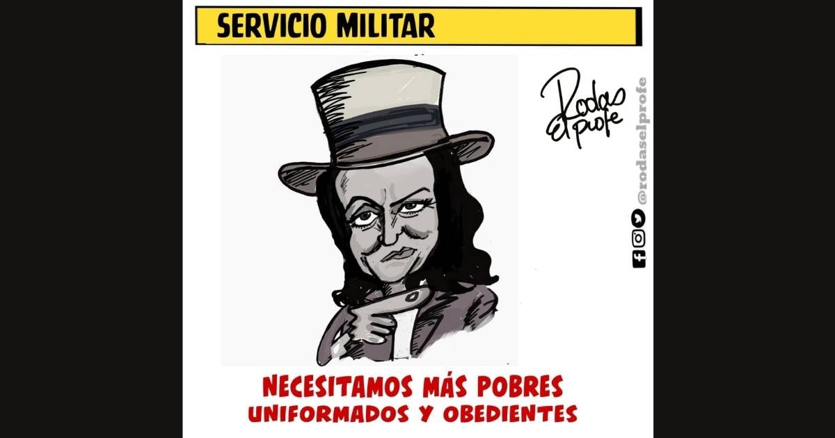 Caricatura: Servicio militar