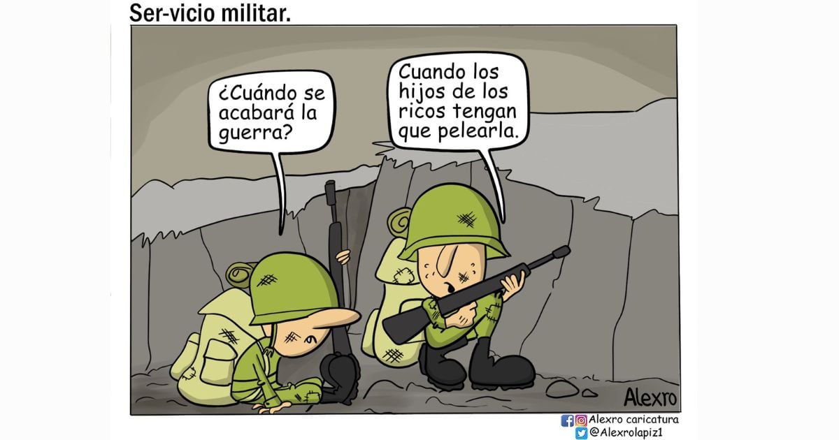 Caricatura: Ser-vicio militar
