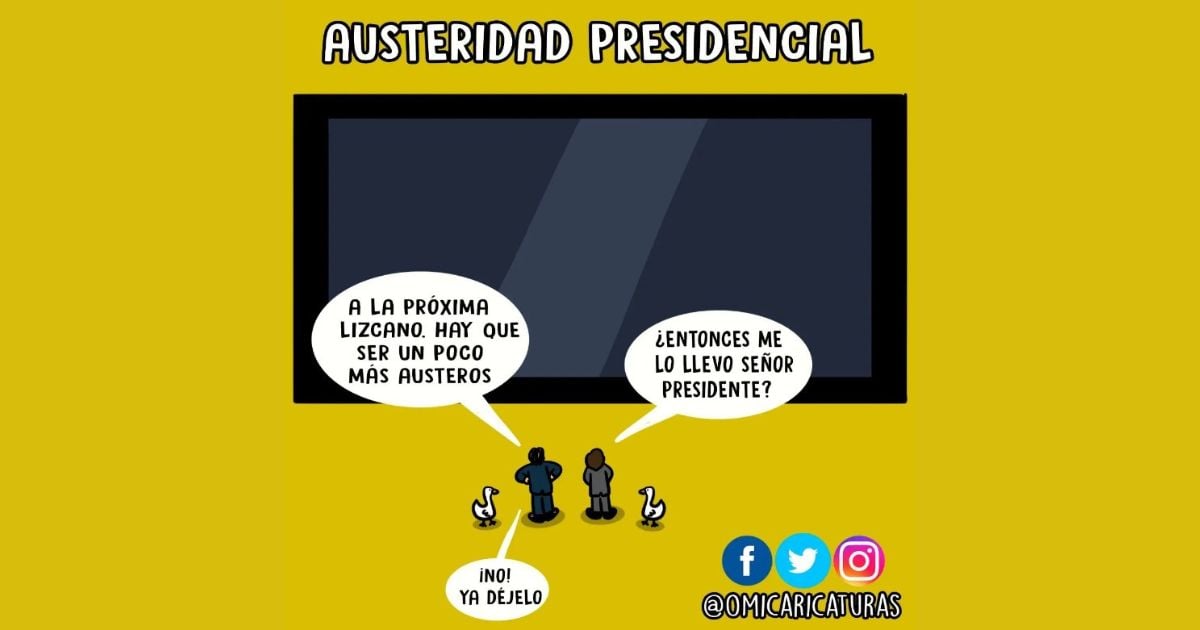 Caricatura: Austeridad presidencial