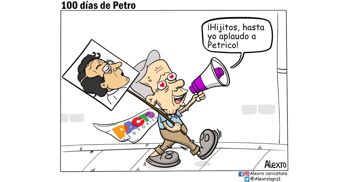 Caricatura: 100 días de Petro