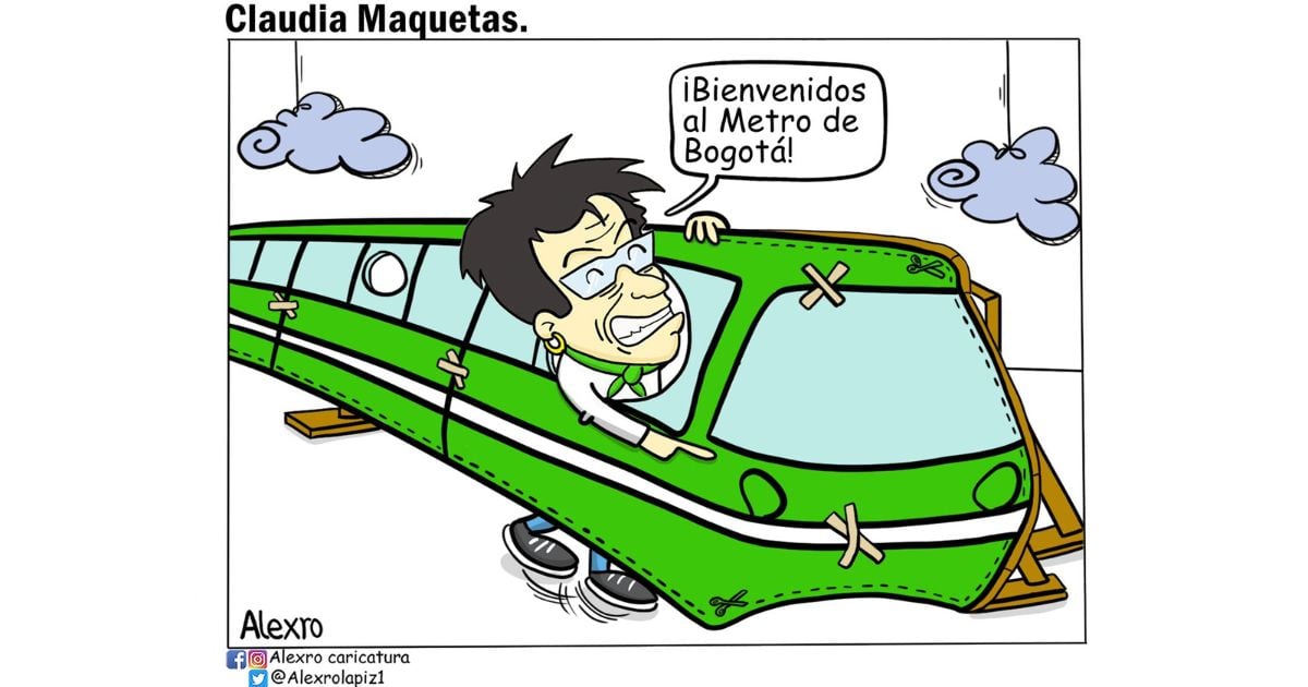 Caricatura: Claudia maquetas