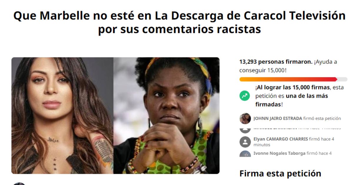 firmas en contra de Marbelle