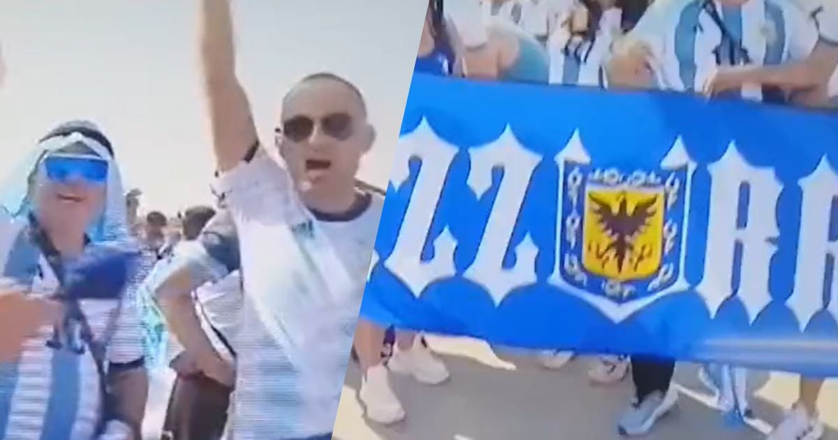 La ridiculez de los hinchas de Millonarios que se fueron a apoyar a Argentina en Catar