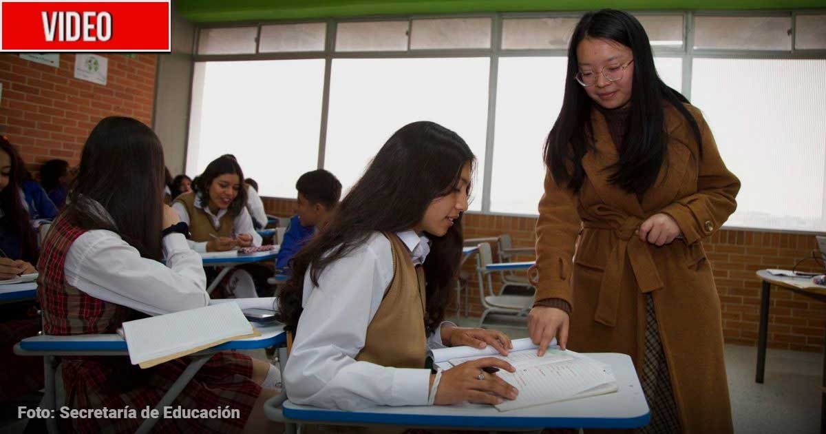 Así aprenden chino los niños de los colegios públicos de Bogotá