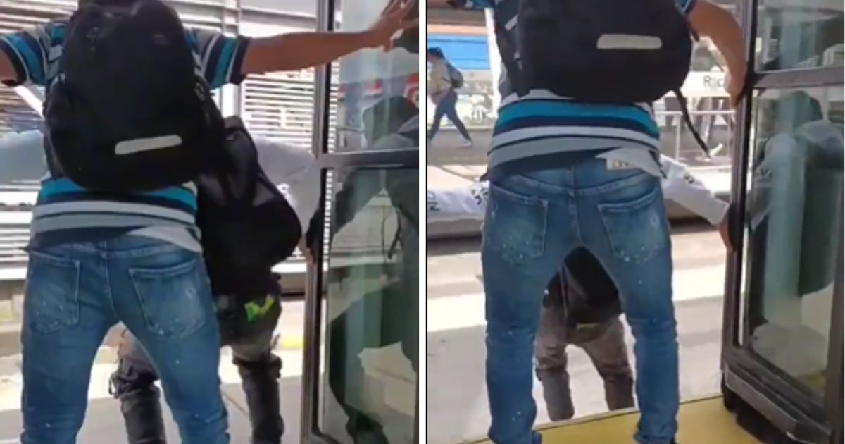 No paran las locuras en Transmilenio: un hombre se lanzó de un bus en movimiento