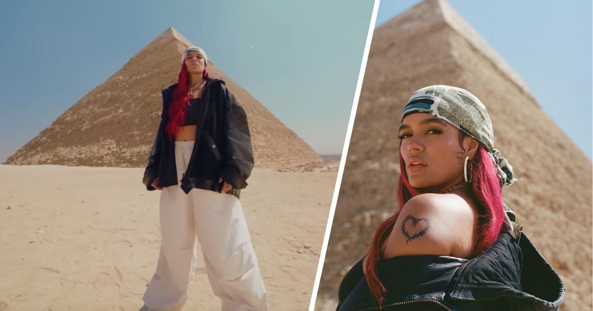 ¿No se puede untar de pueblo? Karol G cerró las pirámides de Egipto para grabar su último video musical