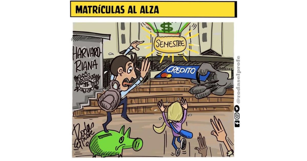 Caricatura: Matriculas al alza
