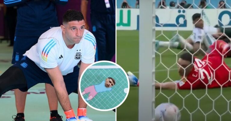 Dibu Martínez - De burlarse de Yerry Mina a hacer el oso en Catar: la lección de humildad al Dibu Martínez