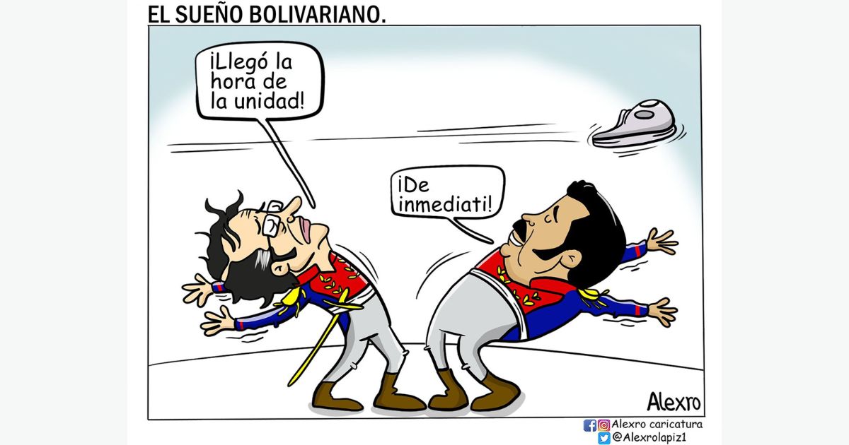 Caricatura: El sueño bolivariano