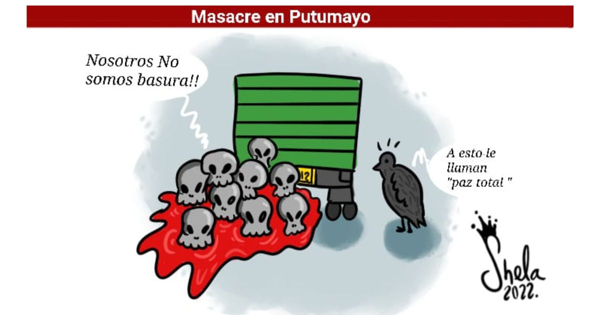 Caricatura: Masacre en Putumayo