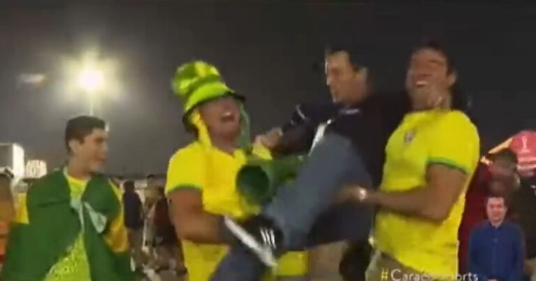 Mundial Caracol Periodista - Como al mismo Neymar: El periodista de Caracol que terminó ovacionado tras la victoria de Brasil