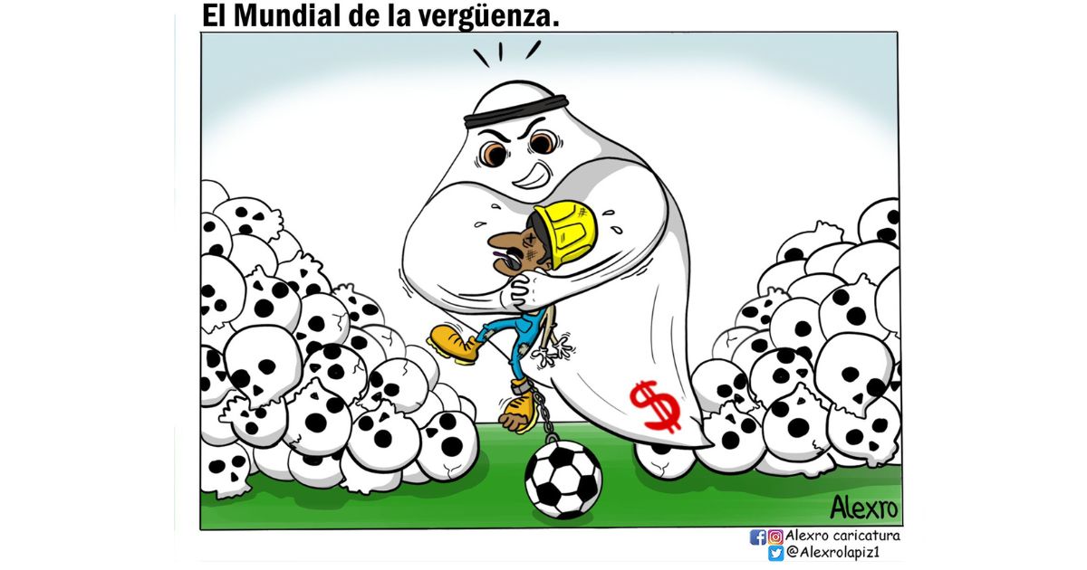 Caricatura: El Mundial de la vergüenza