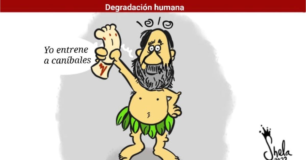 Caricatura: Degradación humana