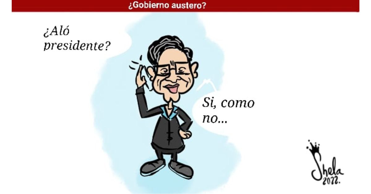 Caricatura: ¿Gobierno austero?