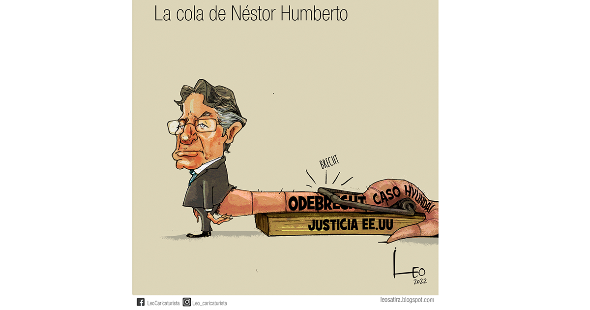 Caricatura: La cola de Néstor Humberto