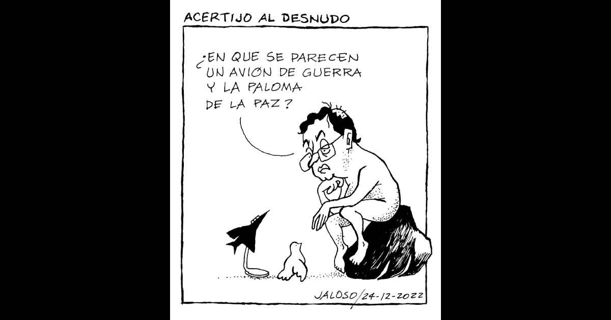 Caricatura: Acertijo al desnudo