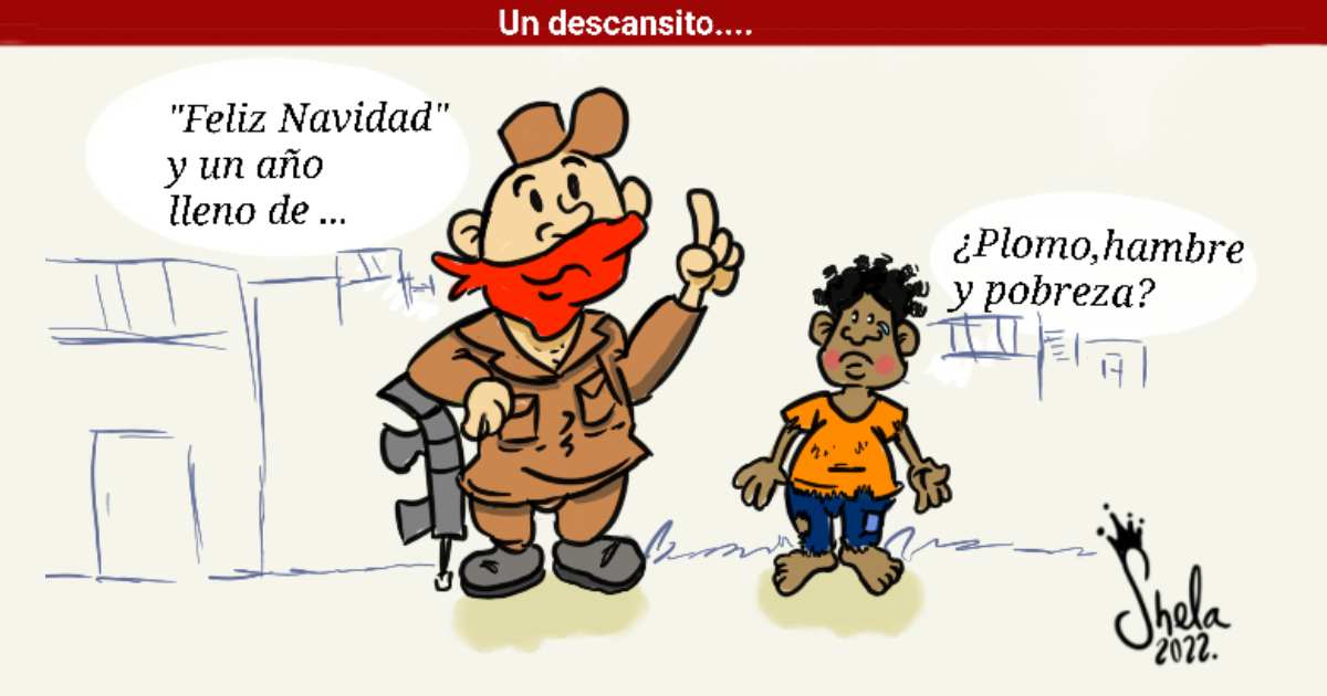 Caricatura: Un descansito...