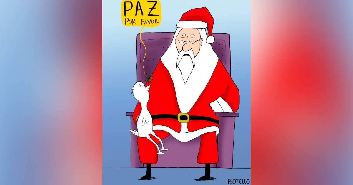 Caricatura: Anhelo de paz