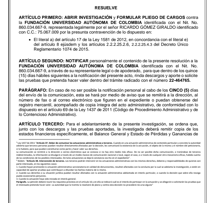  - La posible multa millonaria que le espera a la Universidad de Autónoma de Colombia