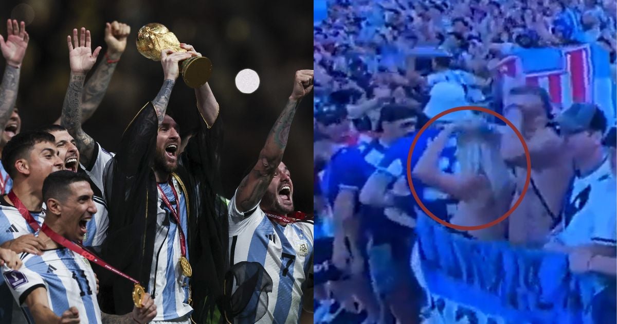 Sin miedo al éxito: la fanática albiceleste que mostró de todo tras el título de Argentina en el mundial