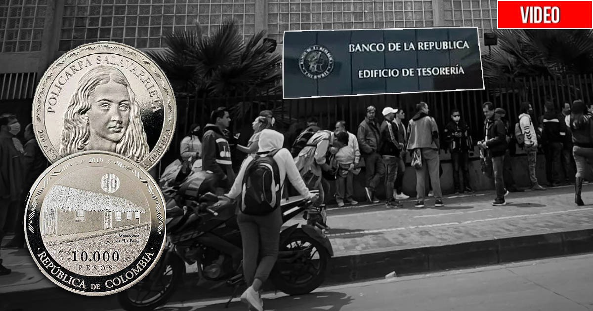La locura que desató la moneda de 10 mil pesos en Bogotá