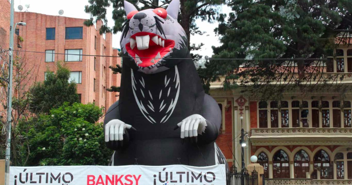 A Banksy, el grafitero más famoso del mundo, lo ‘grafitearon’ en Bogotá