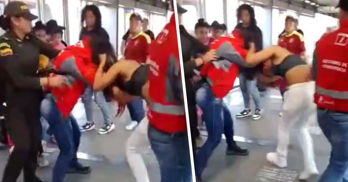 Casi la deja calva: La mechoneada entre funcionaria de Transmilenio y una colada