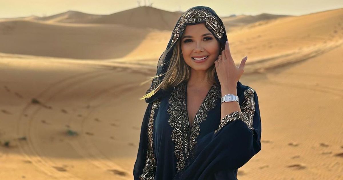 No le bastó con Catar: las lujosas vacaciones de Melissa Martínez en los Emiratos Árabes