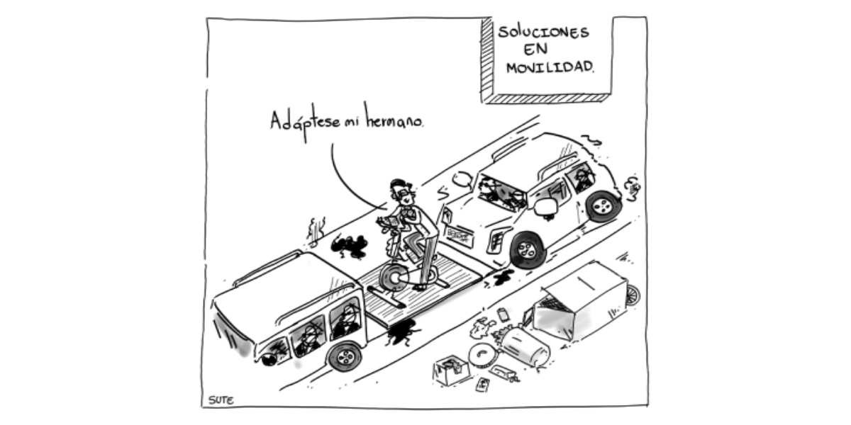 Caricatura: Movilidad en Bogotá