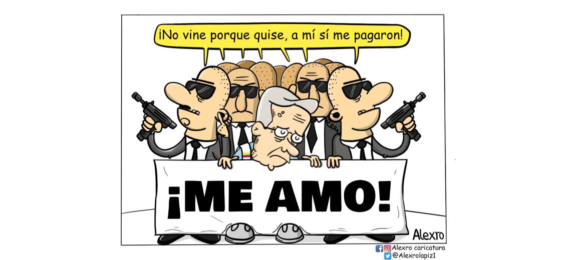 Caricatura: El paro de Uribe