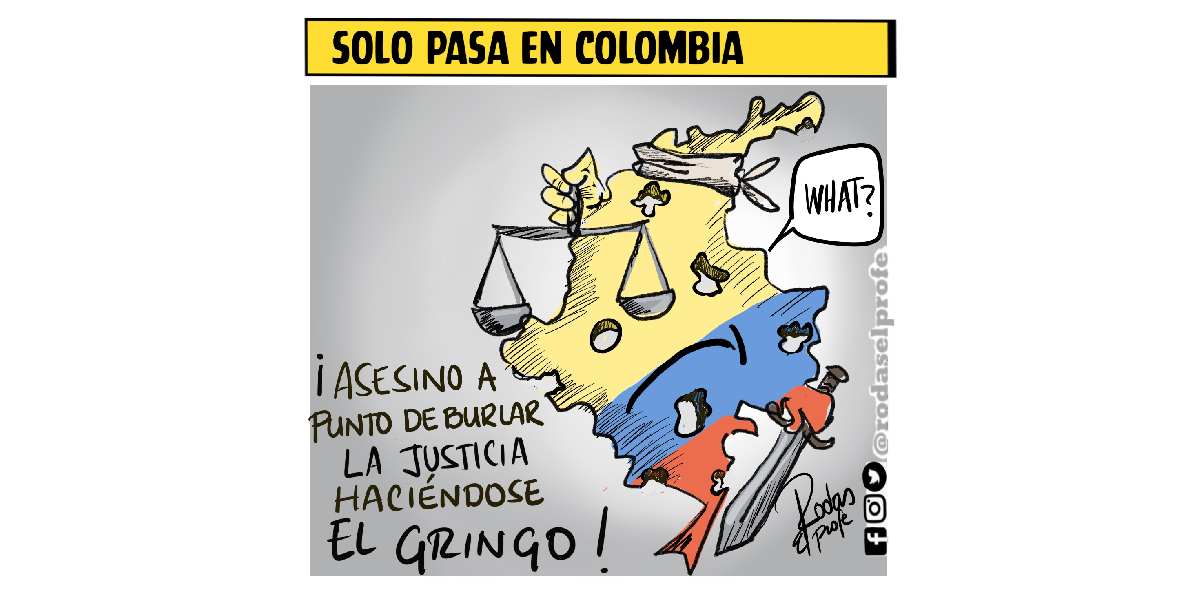 Caricatura: Solo pasa en Colombia