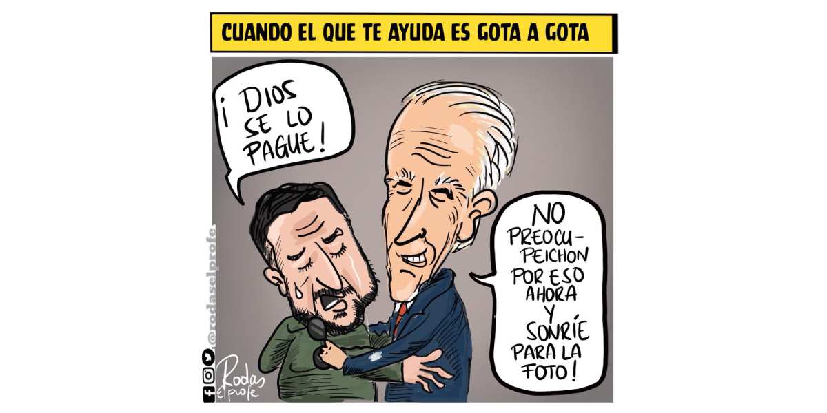 Caricatura: Cuando el que te ayuda es gota a gota